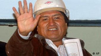 Bolivien verstaatlicht Erdgasfelder Evo Morales Titel (AP)