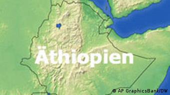 Karte von Äthiopien (AP GraphicsBank/DW)