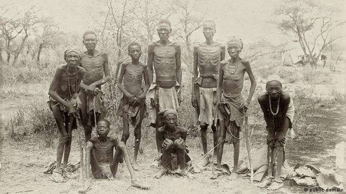Surviving Herero after flight through desert (public domain)