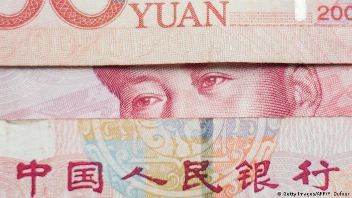 Symbolbild China WÃ¤hrung Yuan (Getty Images/AFP/F. Dufour)