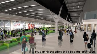 Griechenland Thessaloniki Umbaupläne von Fraport Greece für Flughafen (Fraport Greece/Bobotis+Bobotis architects)