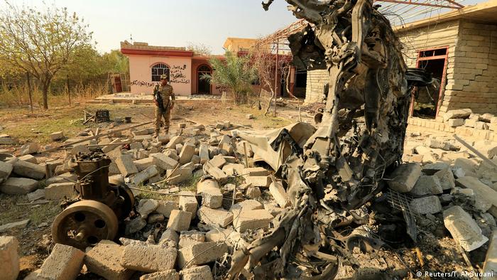 Irak Hammam al-Alil Armee Rückeroberung (Reuters/T. Al-Sudani)