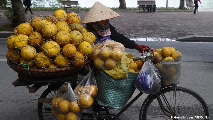 Общество: Street vendor in Vietnam (Getty Images/AFP/D. Nam)