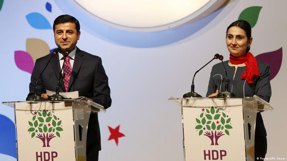 TÃ¼rkei Demirtas und Yuksekdag HDP Vorsitzende in Istanbul