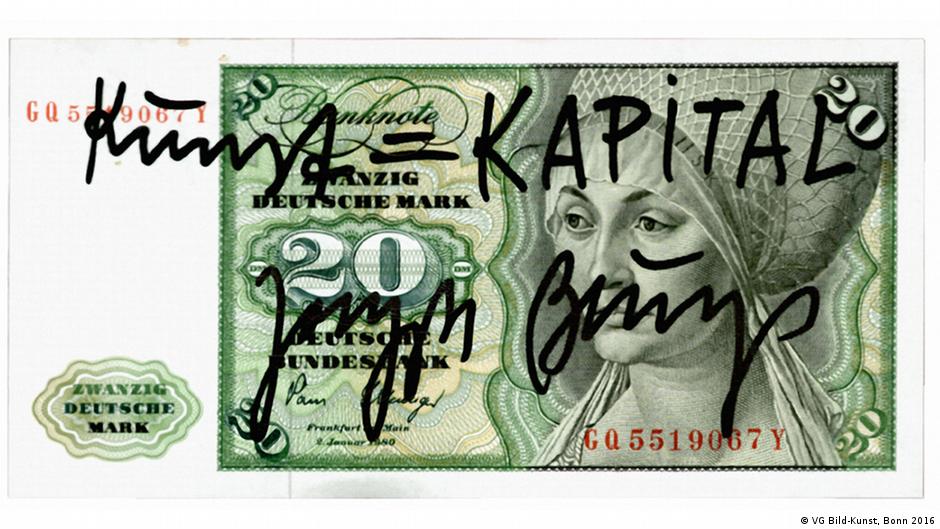 Kunstwerk von Joseph Beuys: "Kunst = Kapital"