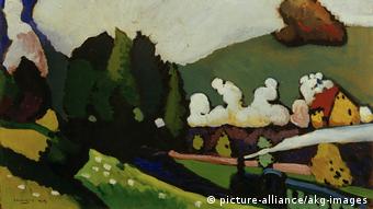 Kandinsky, Landschaft mit Lokomotive (picture-alliance/akg-images)