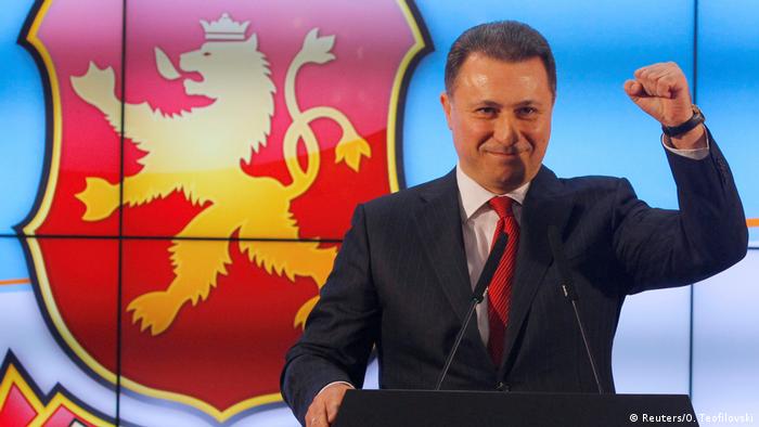 Mazedonien Wahlen - VMRO-DPMNE Gruevski (Reuters/O. Teofilovski)