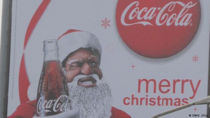 Santa drinking Coca Cola 