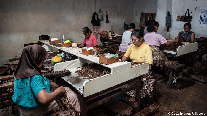Indonesien Java Zigarrenproduktion (Getty Images/P. Sayoga)
