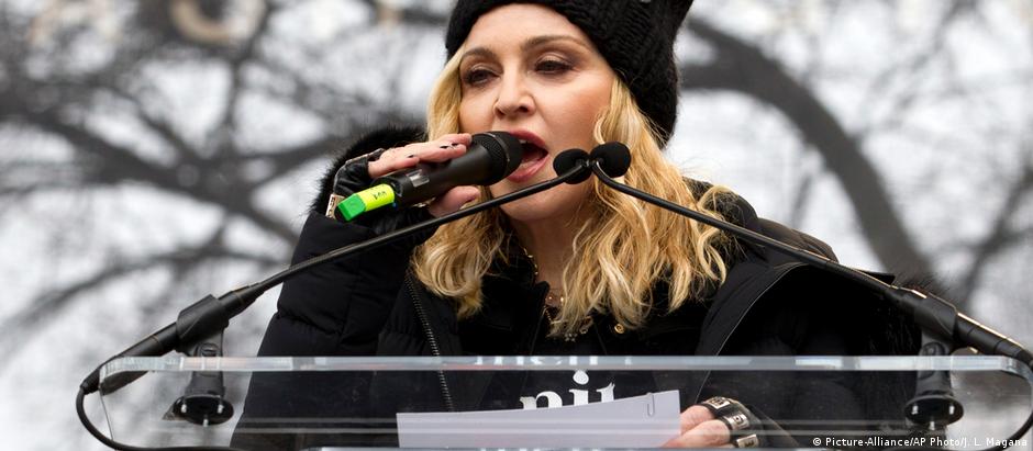 Madonna discursa na Marcha das Mulheres