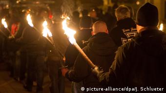 Марш правых радикалов в Магдебурге