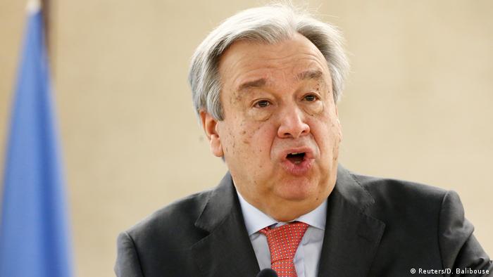 Schweiz Genf Antonio Guterres (Reuters/D. Balibouse)