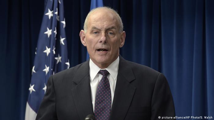 As Homeland Security Secretary, John Kelly makes a statement on issues related to visas and travel.