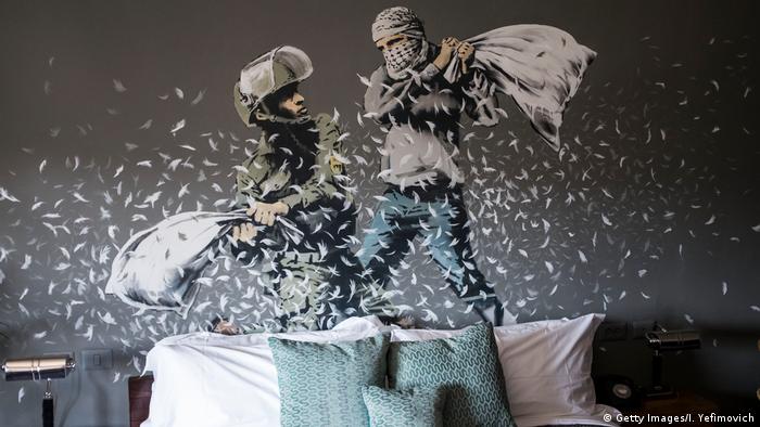 Banksy's Walled Off Hotel in Bethlehem (Getty Images/I. Yefimovich)