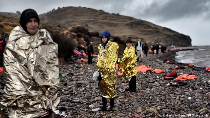 Refugiados en el Mar Mediterráneo.