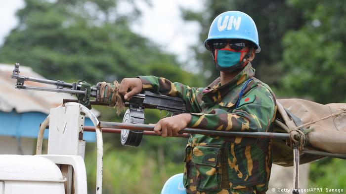 UN peacekeeper in Ivory Coast. (Getty Images/AFP/I. Sanogo)
