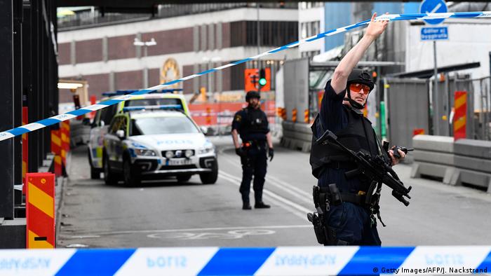 Schweden Stockholm LKW fährt in Menschenmenge (Getty Images/AFP/J. Nackstrand)