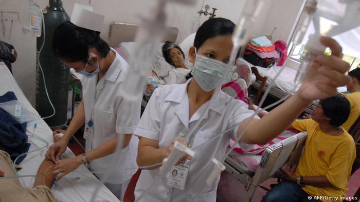 Nurses in a hospital in Manila