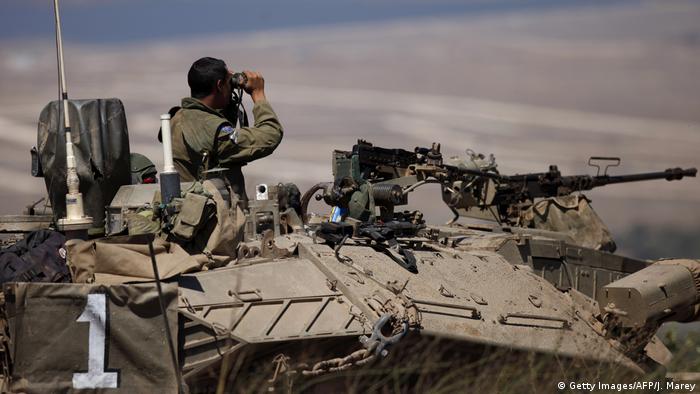 Israel Militär an der Grenze zu Syrien bei Kuneitra (Getty Images/AFP/J. Marey)