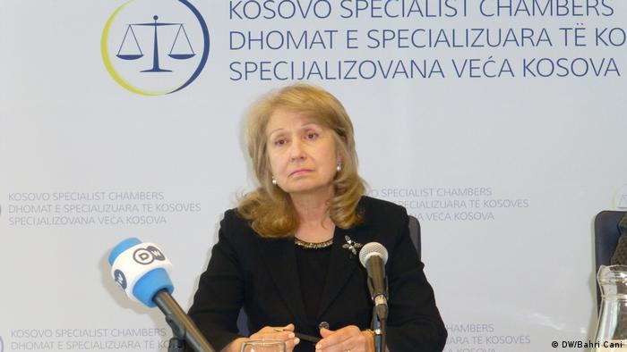 Den Haag Ekaterine Trendafilova, Vorsitzende des Spezialgerichts für Kosovo (DW/Bahri Cani)