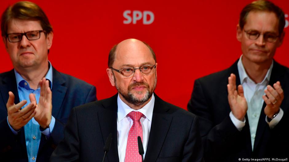 Berlin SPD-Chef Martin Schulz nach NRW Landtagswahl