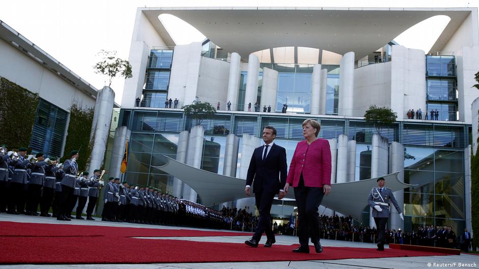Emmanuel Macron in Berlin Antrittsbesuch