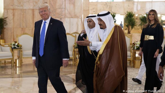 ترامب وملك السعودية سلمان بن عبد العزيز