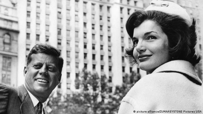 John F. Kennedy e Jackie Kennedy em Nova York em 1961