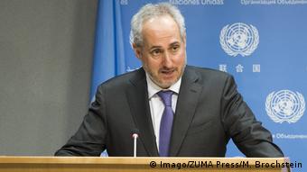 USA Sprecher des UN-Generalsekretärs Stéphane Dujarric in New York (Imago/ZUMA Press/M. Brochstein)