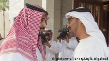 Saudi-Arabien Riad Prinzen Mohammed bin Zayed Al Nahyan - Mohammed bin Salman