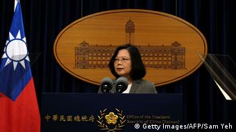 TAIWAN Präsidentin Tsai zu: China und Pananma nehmen diplomatische Beziehungen auf (Getty Images/AFP/Sam Yeh)