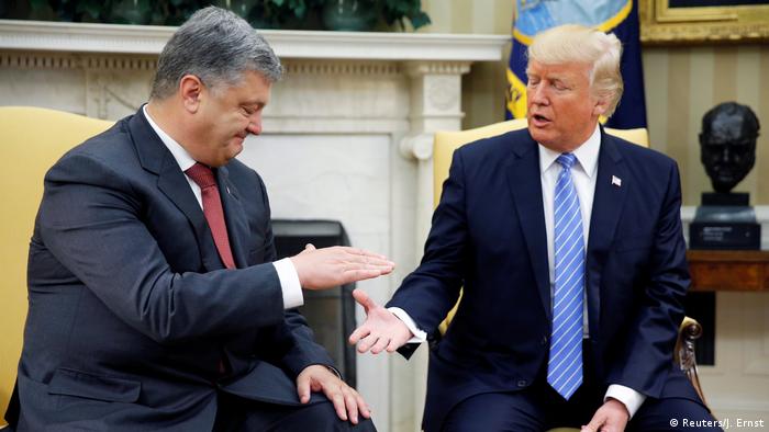 USA Petro Poroschenko & Donald Trump in Washington (Reuters/J. Ernst)