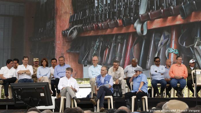 Acto simbólico del fin del desarme de las FARC.