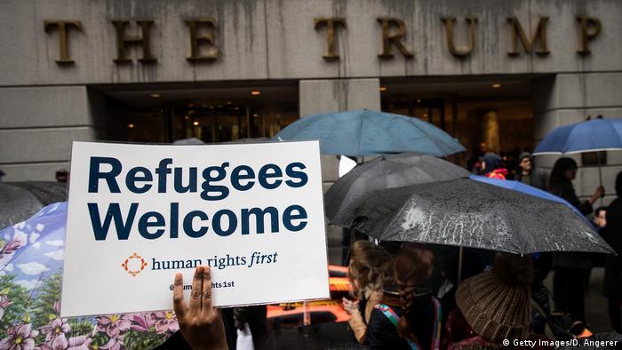 US Einreiseverbot Protest (Getty Images/D. Angerer)