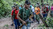 Kolumbien FARC-Kämpfer in Pondores