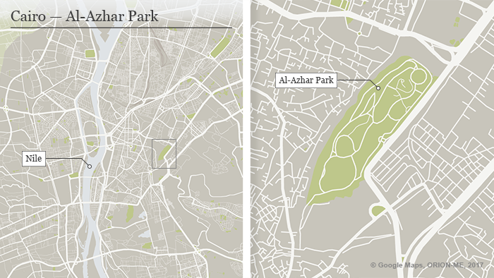 Karte Kairo Al-Azhar Park ENG