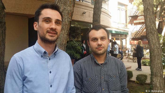  Georgien - Nikoloz Oboladze und Levan Jgerenaia der Partei Girchi (U. Butmaloiu )
