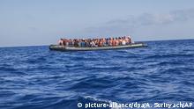 Flüchtlingen im Mittelmeer
