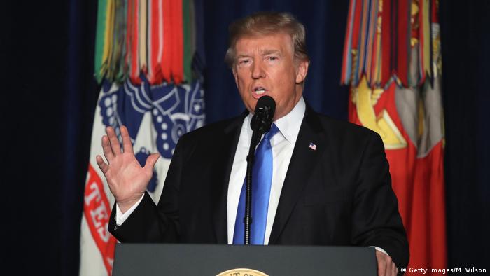 USA Fort Myer Trump Rede Afghanistan Strategie (Getty Images/M. Wilson)