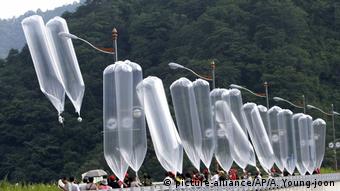 Südkorea Luftballon Aktivismus 