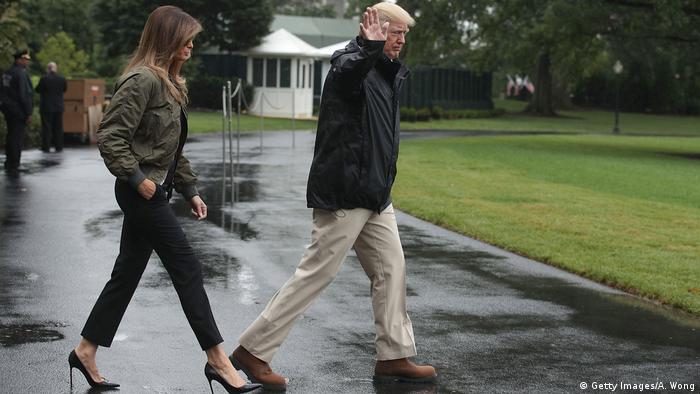 Donald and Melania Trump travel to Texas to oversee Hurricane Harvey relief efforts (Getty Images/A. Wong)
