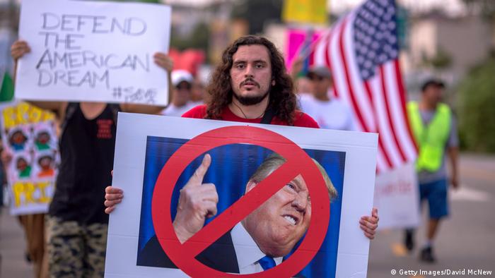 Manifestación en contra de Trump en Los Angeles (10.09..2017).