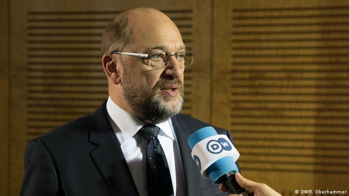 Deutschland wählt DW Interview mit Martin Schulz (DW/R. Oberhammer)