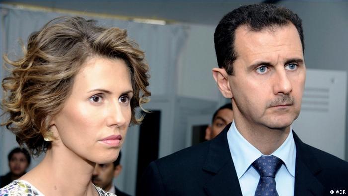 Syrian leader Bashar Assad with his wife