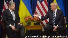 USA New York UN-Vollversammlung | Petro Poroschenko & Donald Trump