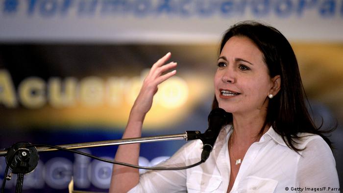 Venezoela, Oppositionspolitikerin María Corina Machado (Getty Images/F.Parra)