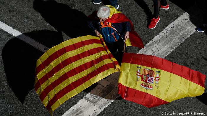 Spanien 'Für die Einheit'-Kundgebung in Barcelona (Getty Images/AFP/P. Barrena)