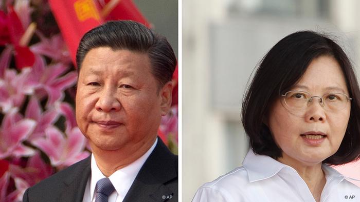 Kombobild Chinese President Xi Jinping +Tsai Ing-wen