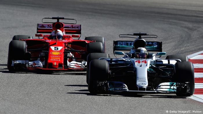 Formel 1 - Großer Preis der USA 2017 | Lewis Hamilton, Sebastian Vettel (Getty Images/C. Mason)