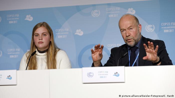COP23 Klimakonferenz in Bonn Sophie Kivlehan und James Hansen